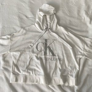 Calvin Klein Jeans white hoodie